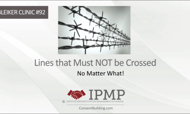 Clinic #92: Lines that Must NOT Be Crossed, No Matter What!